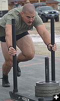 Sled Push. Photo by Terry Allen.