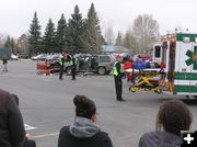 EMS arrives. Photo by Bob Rule, KPIN 101.1FM Radio.