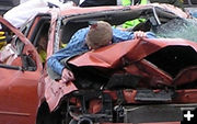 Passenger through the windshield. Photo by Bob Rule, KPIN 101.1FM Radio.