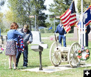 VFW Wreath. Photo by Dawn Ballou, Pinedale Online.