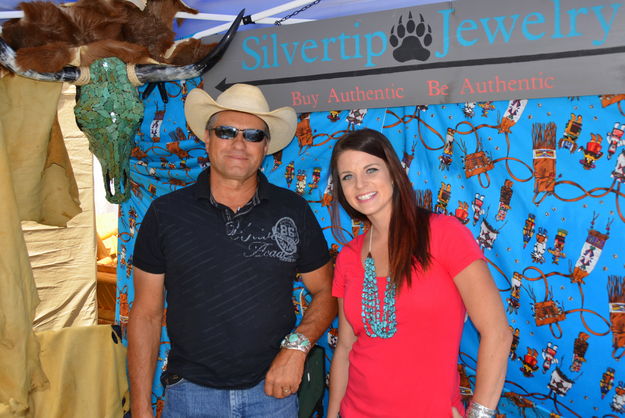 Scott and Hailey Sell Silver Masterpieces. Photo by Terry Allen.