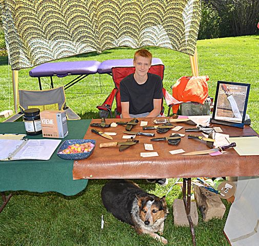 Jack Henry Makes Knives. Photo by Terry Allen.