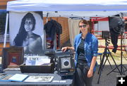 Sylvia, TinType Photographer. Photo by Terry Allen.