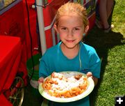 Maggie Williams the Funnel Caker. Photo by Terry Allen.