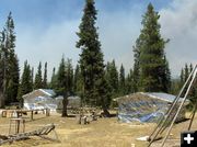 Wrapped cabins. Photo by Bridger-Teton National Forest.