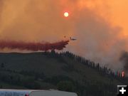 Retardant Drop. Photo by Bridger-Teton National Forest.