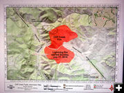 Fire map. Photo by Pinedale Online.