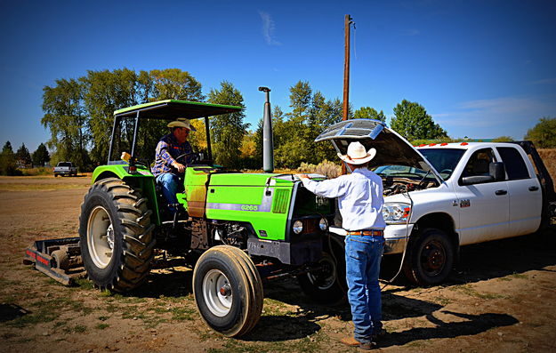 Jumping the Tractor. Photo by Terry Allen.