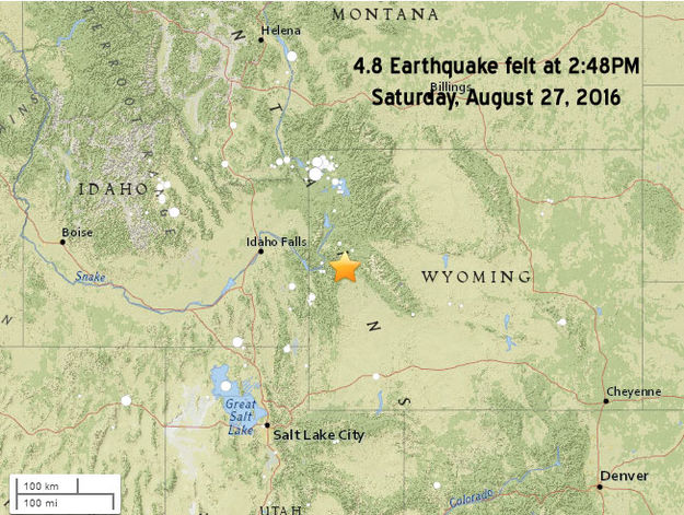 Hoback Earthquake. Photo by USGS.
