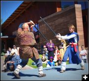 Sword Play. Photo by Terry Allen.