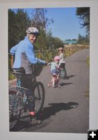 Sally on Her Bike. Photo by Terry Allen.