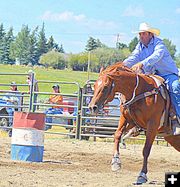 Eric Heads for the Finish. Photo by Terry Allen.