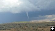 Funnel cloud near Merna. Photo by Randy Foster.