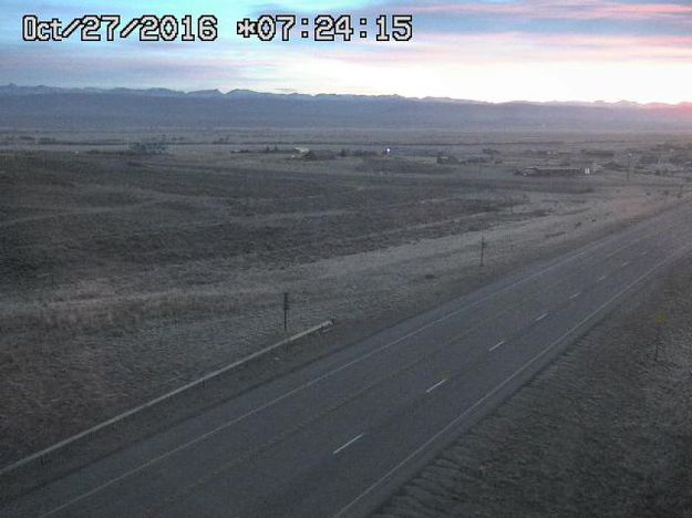 Oct. 27 sunrise. Photo by Trappers Point Wildlife Overpass Webcam.