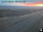 Oct. 27 sunrise. Photo by Trappers Point Wildlife Overpass Webcam.