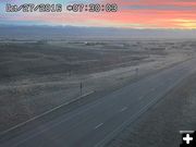 Oct. 27 sunrise. Photo by Trappers Point Wildlife Overpass Webcam.