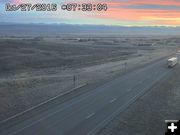 Oct. 27 sunrise. Photo by Trappers Point Wildlife Overpass Webcam.