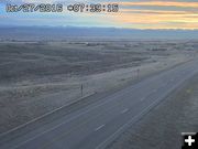 Oct. 27 sunrise. Photo by Trappers Point Wildlife Overpass Webcam.