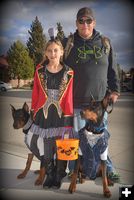 Savannah and the Doberman Gang. Photo by Terry Allen.