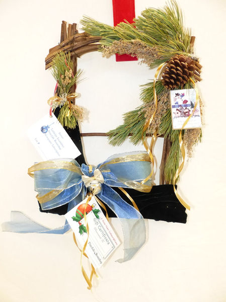 Pinedale Roundup-Sublette Examiner wreath. Photo by Dawn Ballou, Pinedale Online.