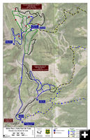 X-C Ski Trail Map . Photo by Mike Looney, Groomer, Sublette County Recreation Board.