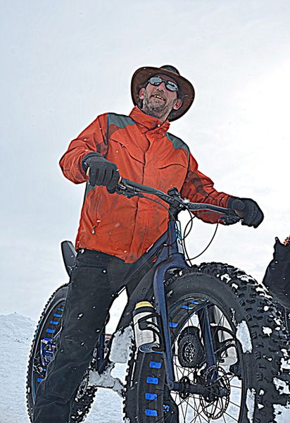 Jason and his Fat Tire Bike. Photo by Terry Allen.