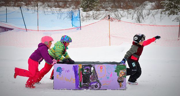 Pushing and Pulling. Photo by Terry Allen.