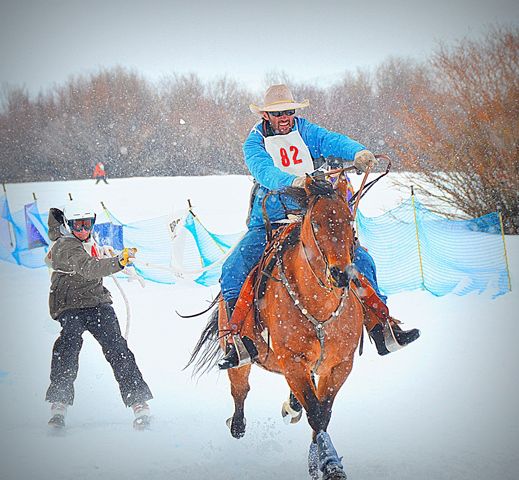 Boone and Skier. Photo by Terry Allen.