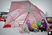 Blocking the Blizzard. Photo by Terry Allen.