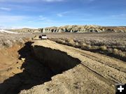 Chapel Canyon Road damage. Photo by Bureau of Land Management.