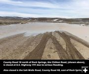 Chilton Road flooding. Photo by Sweetwater County Sheriff's Office.