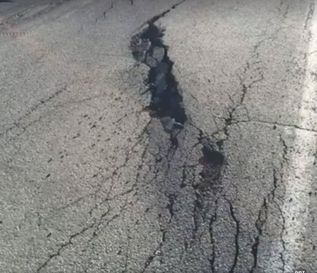 Road damage. Photo by Scott Winer, Sublette County Sheriff's Office.