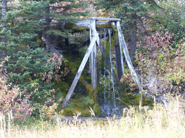 Sluice system. Photo by Dawn Ballou, Pinedale Online.