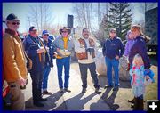 Thanking the Lions For A Great Event. Photo by Terry Allen.