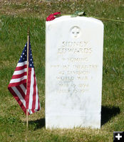 Sidney Edwards WW1 Vet. Photo by Dawn Ballou,  Pinedale Online.