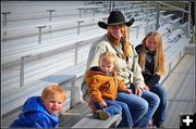 Family Watches Husband/Dad Compete. Photo by Terry Allen.