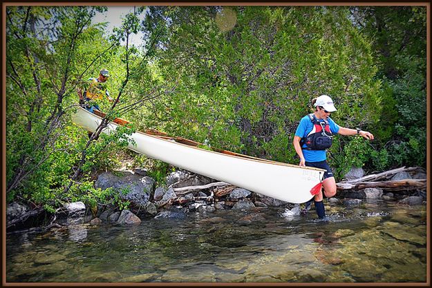 Putting Canoe in at Surly Pika. Photo by Terry Allen.