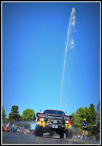 Fire Department and Darren Hull. Photo by Terry Allen.