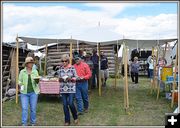 The Food Line. Photo by Terry Allen.