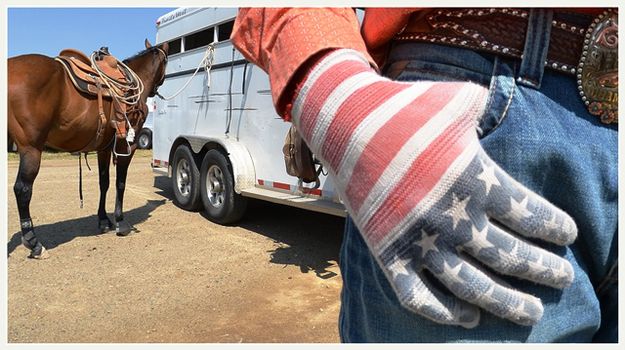 Ready to Rope in Wyoming. Photo by Terry Allen.