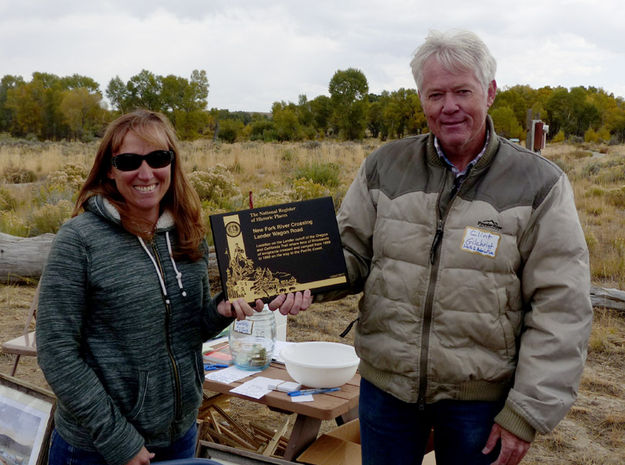 National Register plaque. Photo by Joy Ufford, Sublette Examiner.