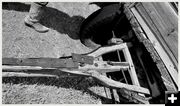 New Boot and Old Wagon. Photo by Terry Allen.