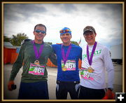 Top Three Male Winners. Photo by Terry Allen.