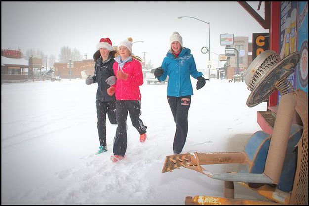 Terry Hill's Guitar Player and Runners. Photo by Terry Allen.