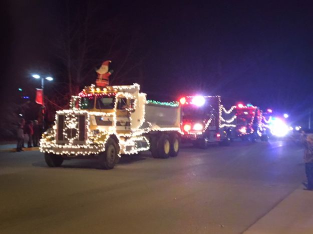 Big trucks. Photo by Katherine Peterson.