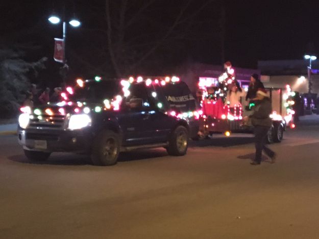 Lighted float. Photo by Katherine Peterson.