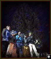 Real Caroler's at the Tree. Photo by Terry Allen.