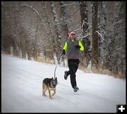 David and his Dog. Photo by Terry Allen.