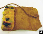 Flies in leather case. Photo by Dawn Ballou, Pinedale Online.