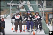 Giant Slalom Skiers. Photo by Terry Allen.